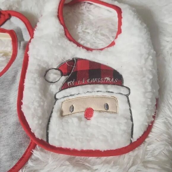 Chick pea 3 pack baby bibs my first Christmas - Picture 4 of 4